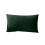 Housse de coussin rectangulaire en velours vert 45 x 45 cm 2