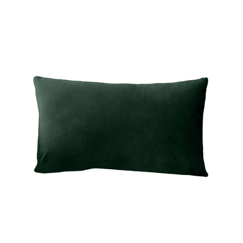 Housse de coussin rectangulaire en velours vert 45 x 45 cm 1