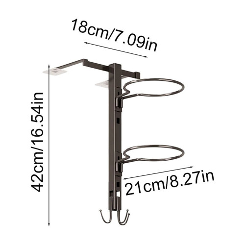 Support de rangement pour ballons de basket, robuste, en fer, à 3 niveaux, noir mat 2