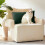 Housse de coussin rectangulaire en velours vert 45 x 45 cm 5