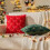 Conjunto de 2 capas de almofada decorativas com estampa de árvore de Natal verde, 45x45cm (18x18 polegadas), almofadas de pele sintética para 5