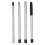 Telescopic Broom Handle Black Stainless Steel 1Pack 59In 5