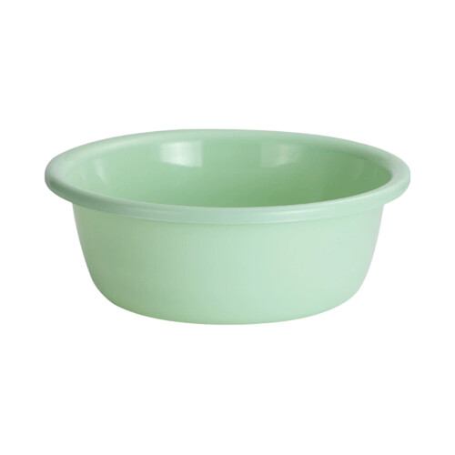 Round Plastic Wash Basin – Portable, Stackable Laundry & Dish Pan for Kitchen, Camping, Cleaning – Compatible with Standard Sinks 1
