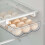 Clear Stackable Egg Tray Organizer Bin with Pull-Out Drawer, Holds 21 Eggs, Food-Safe Plastic – Compatible with Standard Refrigerators 6