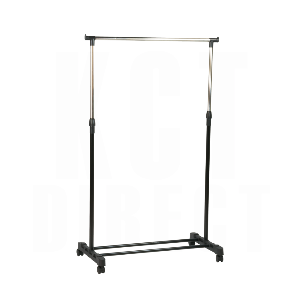 B&Q - Clothes Rail Single Adjustable Clothing Rack For Kids Bedroom Small Spaces Small Hanging Coat Dress Garment Display Stand Tidy - Image 3