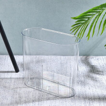 Poubelle fine transparente en PET 31,5 x 28 x 13,3 cm