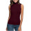 Ärmellose Rollkragenpullover für Damen, leichte, dehnbare Oberteile 3