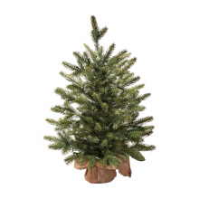 Pre-Lit Artificial Christmas Tree, 18 Inch Green Tree with Encrypted Flame Retardant, Super Christmas Decoration for Home and Office (Without Light)