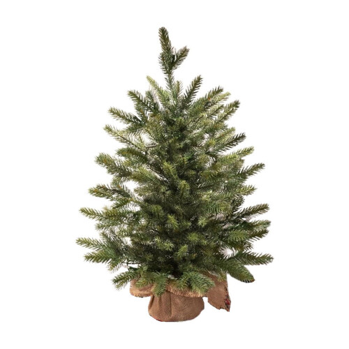Pre-Lit Artificial Christmas Tree 18 Inch Green Flame