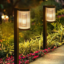Set van 2 superheldere solar padverlichting, 12 uur brandtijd, IP65 waterdicht, voor tuin, pad en terras.