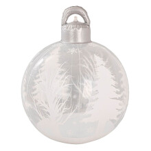 Boules de Noël gonflables de 60 cm (23,6 pouces) – Décoration de Noël extérieure pour jardin, terrasse, cour – Compatible avec les pompes à