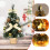 Mini LED Christmas Tree - 30 cm Gold Tabletop Decoration 4