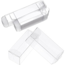 30 boîtes à bonbons transparentes en PVC (1,18 x 1,18 x 3,19 pouces) – Idéales pour les cadeaux de mariage, les biscuits, les chocolats et