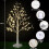 144 LED-berkenboomlamp met timer – warm wit, USB of 2