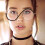 Witch Costume Glasses Metal Round Frame Red 1 Pair 6