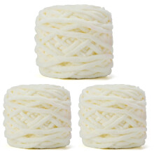 3 klubíčka/8 klubíček příze na pletení, 100 g/3,5 oz - chenilková příze, 6 super objemných - pletení, háčkování a tvoření, hustá