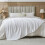 Flannel Fleece Throw Blanket King Size White 5