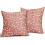 Conjunto de 2 capas de almofada florais em linho, 45x45 cm (18x18 polegadas). 2