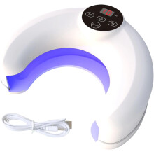 UV LED technologie, dobíjecí/bateriová, 22 korálků, kompatibilita s gelovými laky.