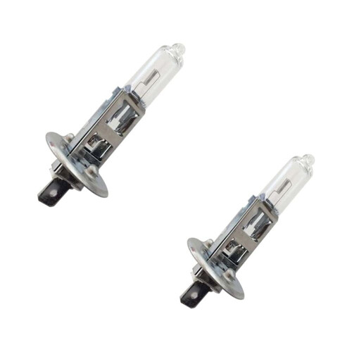 Λαμπτήρες αλογόνου προβολέων 12V H1 55W5000K Λευκοί, 1600LM, Χαλαζιακό γυαλί, Ενεργειακά