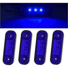 LED boční obrysová světla, univerzální boční světla pro nákladní automobily, přívěsy, karavany, odtahové dodávky, 12V/24V, přední a