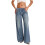 Damejeans med vide ben i stretch – medium vask 2