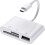 SD TF Memory Card Reader, Compatible with iPad Pro, MacBook Pro/Air, 3-in-1 USB Camera Card Reader Adapter and More Devices 2