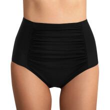 Șorturi de baie pentru femei, talie înaltă, cu volane, slip de bikini, control al abdomenului, pantaloni scurți de baie