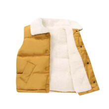 Doudoune sans manches doublée polaire pour petits garçons et filles, idéale pour l'hiver. Gilet léger en duvet thermique, style agneau, pour