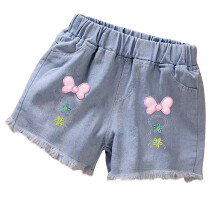 Toddler Girls Clothes, Girls Jean Shorts, Girls Denim Shorts Wearing Trendy Shorts Thin and Versatile Shorts, Blue C, 11 Years