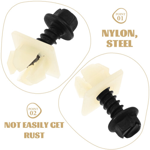 Vis de fixation pour plaque d'immatriculation, accessoires auto, clips de plaque d'immatriculation, vis de fixation pour plaque d'immatriculation 1