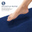Marineblauwe badmat van traagschuim, 47x20 inch 2
