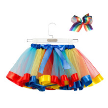 Sciorta Puffy do Chailíní Leanaí Óga Sciortaí Tutu Tuar Ceatha Gleoite do Pháistí, Sciorta Pettiskirt Banphrionsa, Sciorta Il-Dathach, Tacar