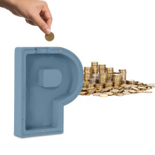 Puinen aakkosellinen säästöpossu lapsille, 1 kpl