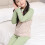 Kids thermal base layer set green 13 years 6