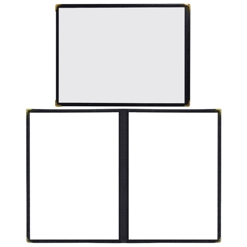2Pcs Transparent Menu Holders for Restaurant and Bar