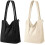 Borsa tote da donna in velluto a coste con cerniera e tasche interne. 1