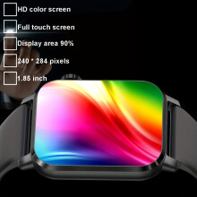 1.85'' Outdoor Sports Smart Watch - Wireless Call, 100+ Sports Modes, LED Flashlight, Phone Sync, for compatible with iPhone & Android