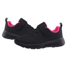 Drengesneakers med hook & loop, bløde såler i net til løb, klatring og vandreture – pink, 4-4,5 år