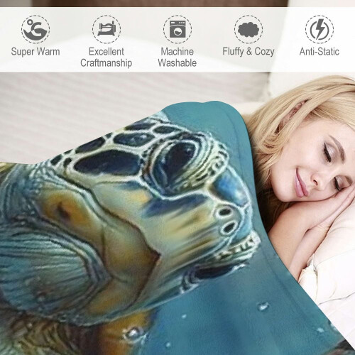 Patifu Havskildpadde Flannel Tæppe 2
