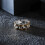 Statement-Ring aus massivem Edelstahl mit Hip-Hop-Uhrenarmband-Design 2