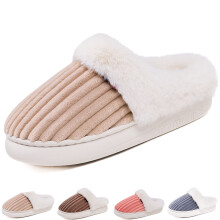 Pantoufles d'intérieur pour femmes avec mousse à mémoire de forme, confortables et douillettes, idéales pour l'hiver et l'extérieur.