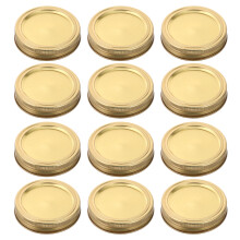 Juego de 12 bandas y anillos para frascos de conservas regulares de 70 mm, tapas de repuesto para conservas de 2,95 x 2,75 x 0,71 pulgadas.