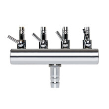 4-Way Aquarium Air Valve Splitter for Oxygen Pump – Compatible with Standard Airline Tubing