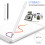 Caneta Stylus Universal compatível com Apple - compatível com iPad (6ª/7ª/8ª/Mini 5ª/Pro 11 e 12,9"), Air 3ª geração e outros tablets e 3