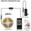 COB LED-stripverlichting 3000K warm wit 2400 LED's dimbaar 4