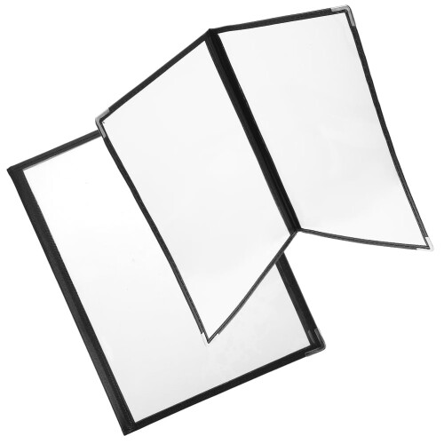 2Pcs Transparent Menu Holders for Restaurant and Bar 2