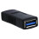 Σύνδεσμος USB3.0 τύπου A θηλυκό σε θηλυκό, μαύρο, 3 τεμάχια 2