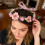 Tiara de Páscoa com flores artificiais e rosas, ajustável. 5