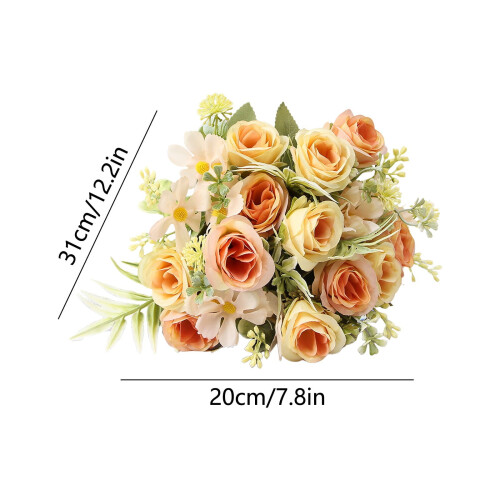 Artificial Flowers Bouquet Wedding Centerpiece 1 Pack 2